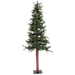 Vickerman Unlit Artificial Christmas Tree With Pine Cones And Vines (00586)