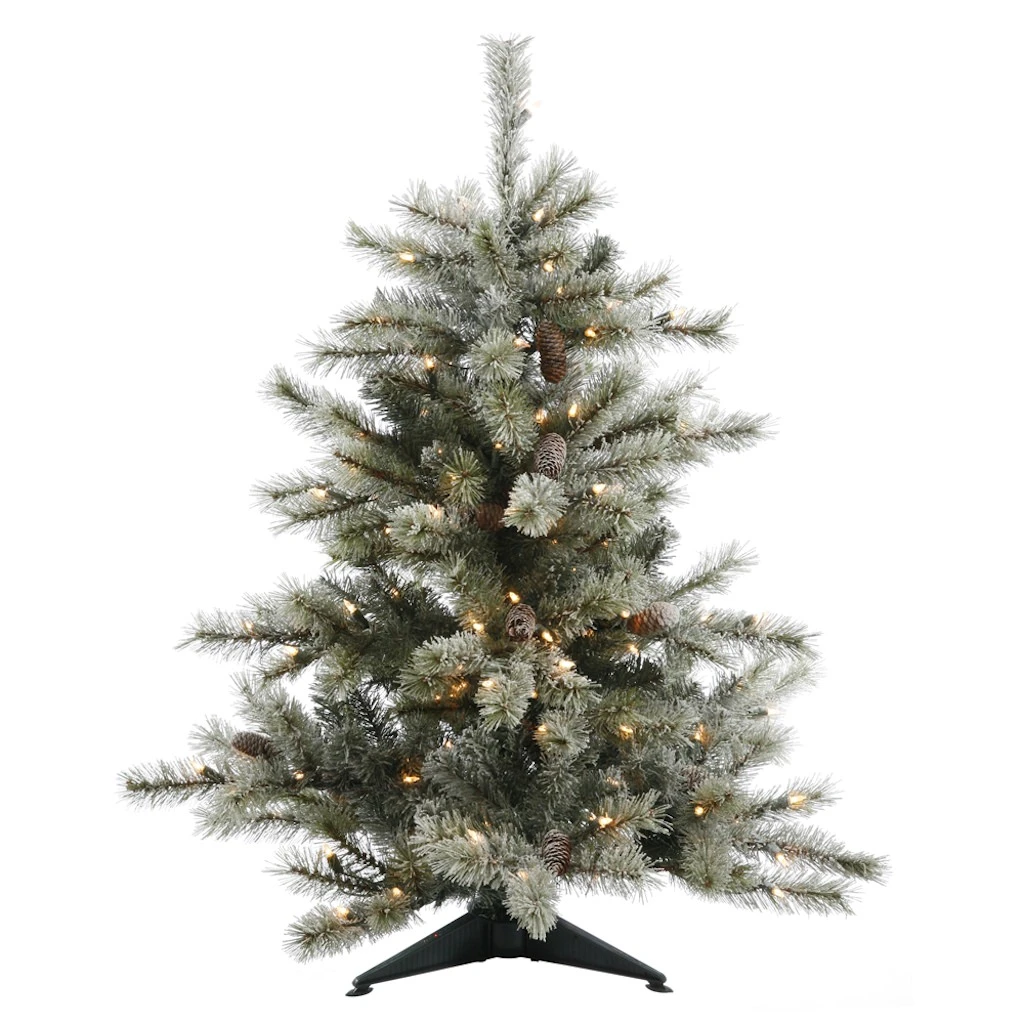Vickerman Pre-Lit Artificial Christmas Tree With 24 Pine Cones (21594) 1 Vickerman Pre-Lit Artificial Christmas Tree With 24 Pine Cones (21594)