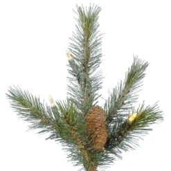 Vickerman Pre-Lit Artificial Christmas Tree With 40 Pine Cones (includes Step On/Off Foot Switch) (21605) -Vickerman Tree Deals Store 21605Miscmd