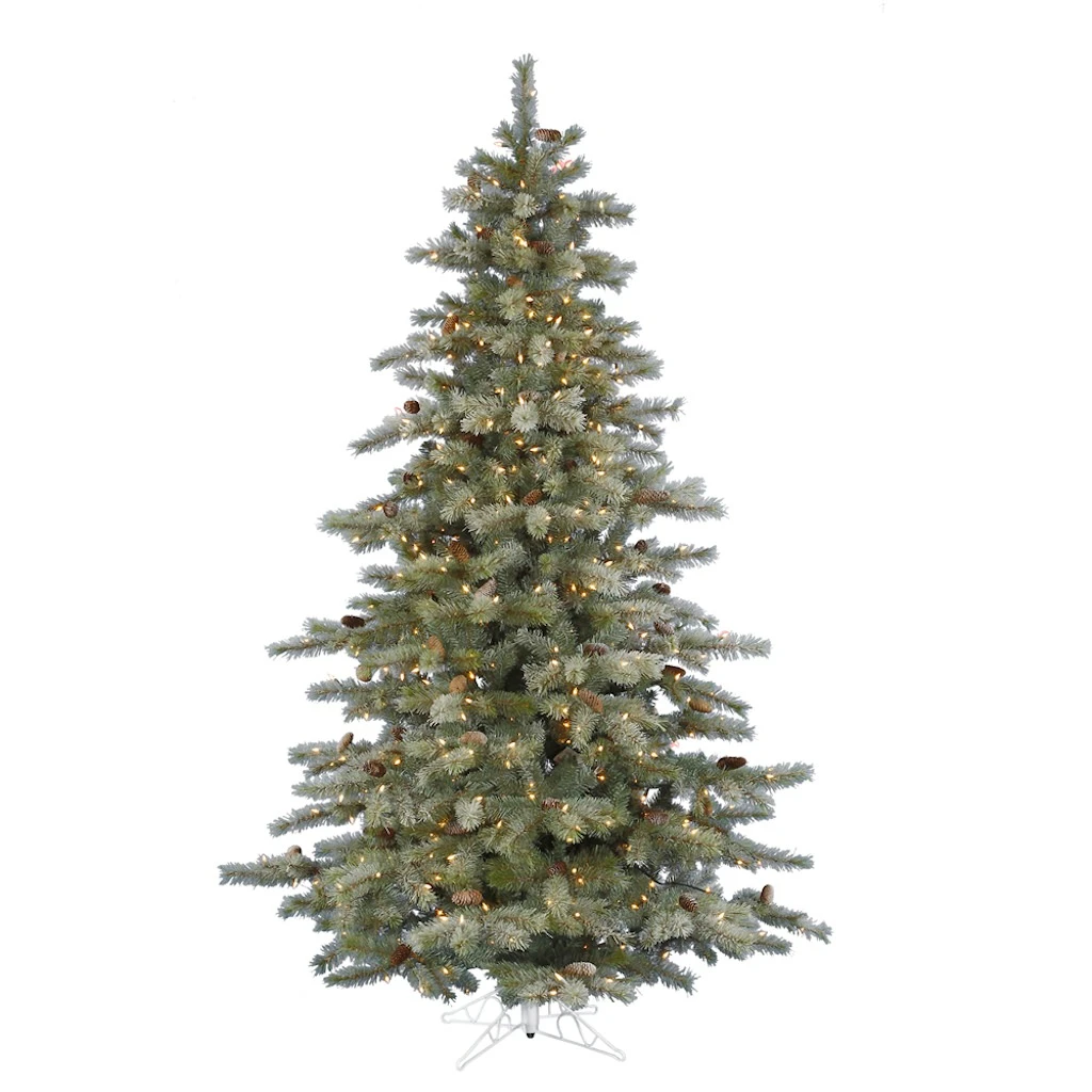 Vickerman Pre-Lit Artificial Christmas Tree With 91 Pine Cones (includes Step On/Off Foot Switch) (21619) 1 Vickerman Pre-Lit Artificial Christmas Tree With 91 Pine Cones (includes Step On/Off Foot Switch) (21619)
