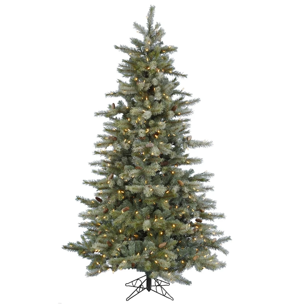 Vickerman Pre-Lit Artificial Christmas Tree With Pine Cones (Includes On / Off Foot Switch) (21625) 1 Vickerman Pre-Lit Artificial Christmas Tree With Pine Cones (Includes On / Off Foot Switch) (21625)