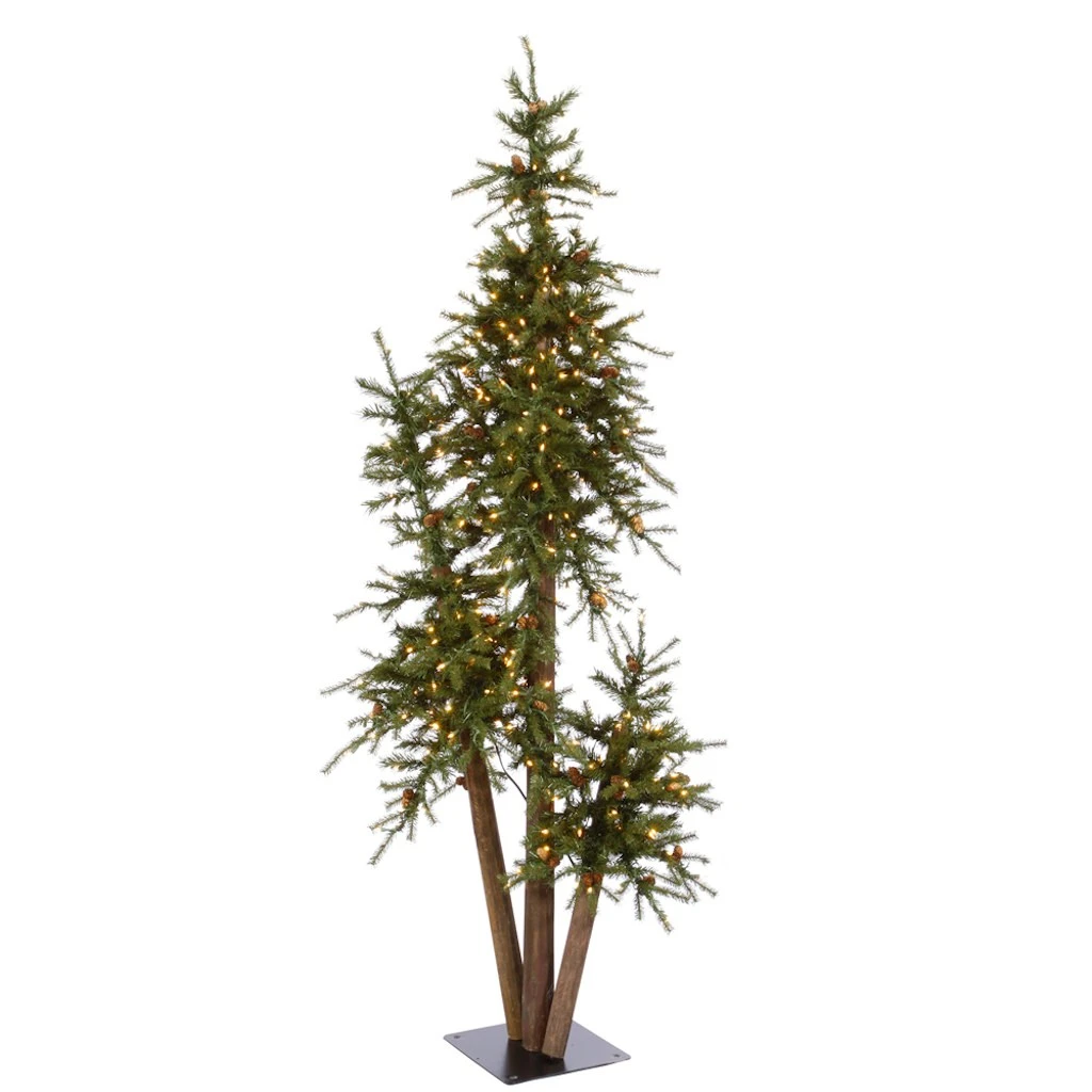 Vickerman Pre-Lit Artificial Christmas Tree With 96 Pine Cones (22229) 1 Vickerman Pre-Lit Artificial Christmas Tree With 96 Pine Cones (22229)