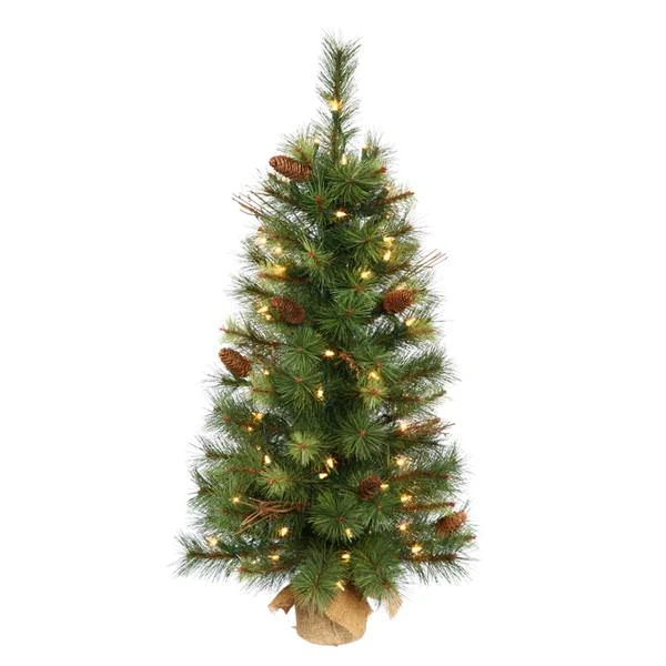 Vickerman Pre-Lit Christmas Tree With Pine Cones (22351) 2 Vickerman Pre-Lit Christmas Tree With Pine Cones (22351) - Image 2