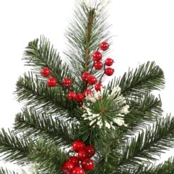 Vickerman Pre-Lit Artificial Christmas Tree With Berries (22420) 5 Vickerman Pre-Lit Artificial Christmas Tree With Berries (22420) -Vickerman Tree Deals Store 22420Miscmd