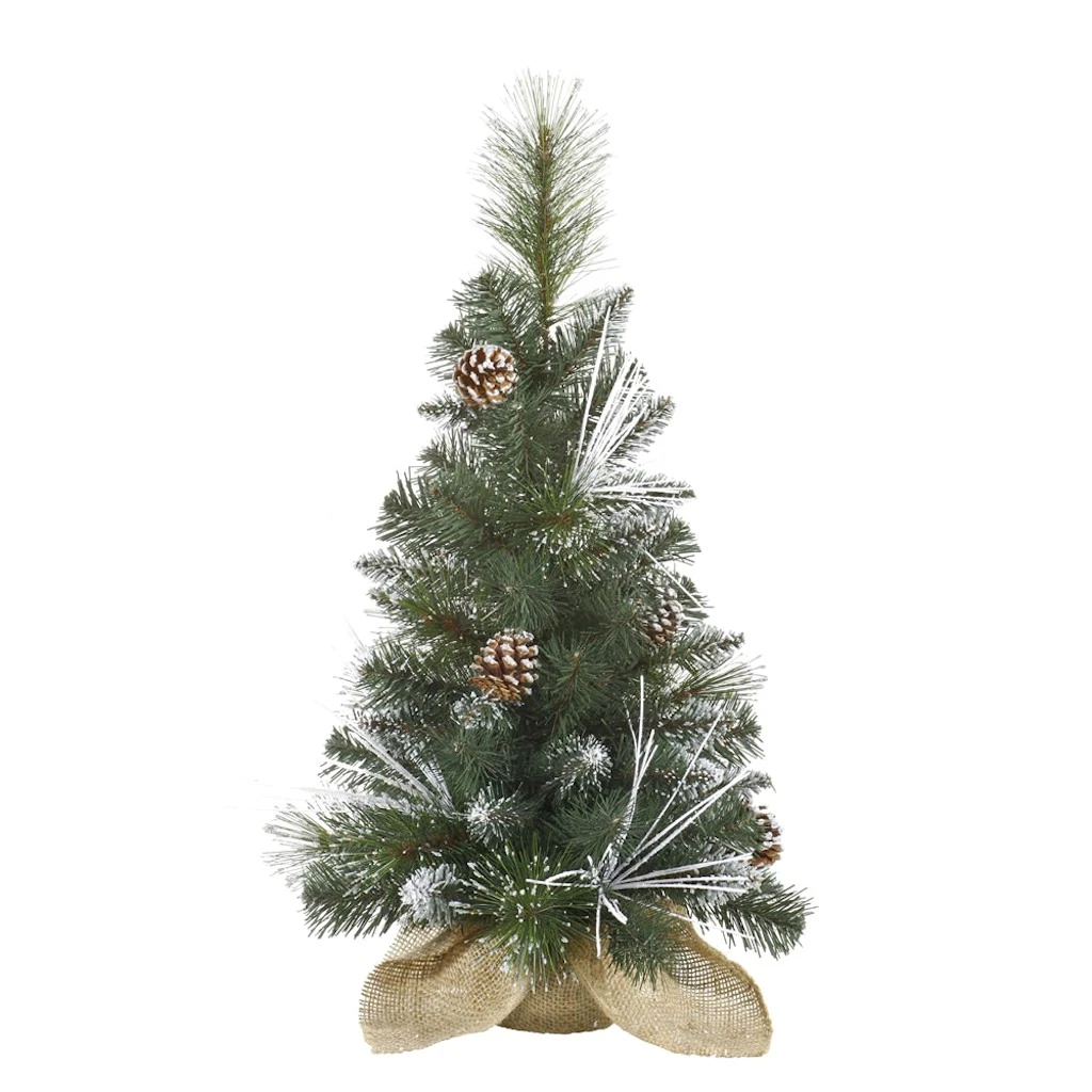 Vickerman Pre-Lit Artificial Christmas Tree With Frosted Cones (27697) 1 Vickerman Pre-Lit Artificial Christmas Tree With Frosted Cones (27697)