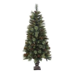 Vickerman Unlit Artificial Christmas Tree With Pine Cones (371343)