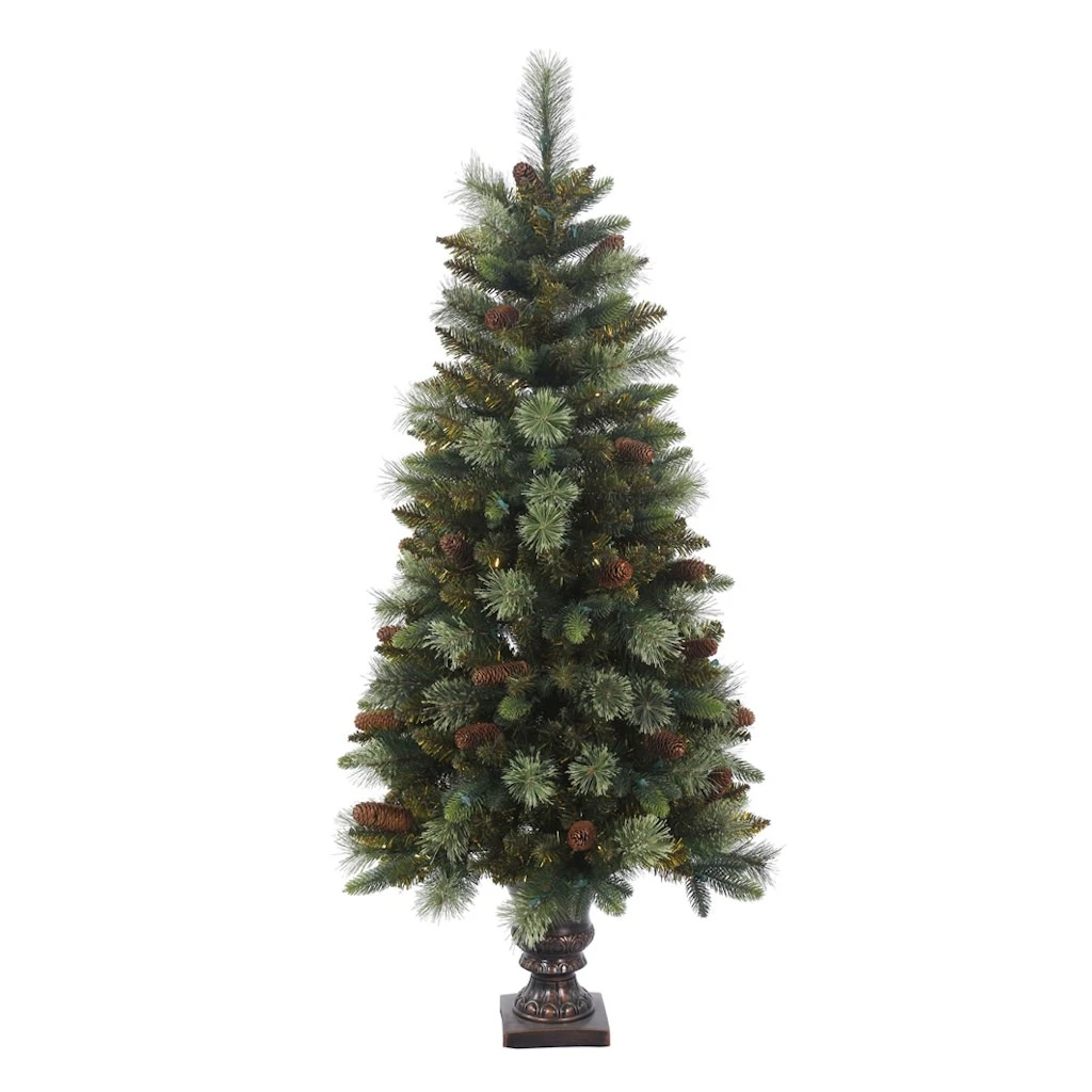 Vickerman Unlit Artificial Christmas Tree With Pine Cones (371343) 1 Vickerman Unlit Artificial Christmas Tree With Pine Cones (371343)