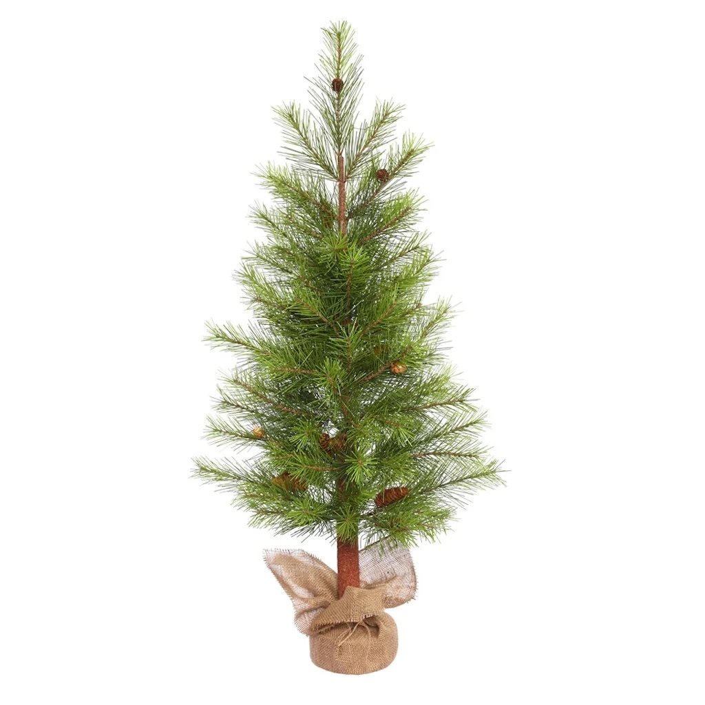 Vickerman Unlit Artificial Christmas Tree With Pine Cones (372029) 1 Vickerman Unlit Artificial Christmas Tree With Pine Cones (372029)