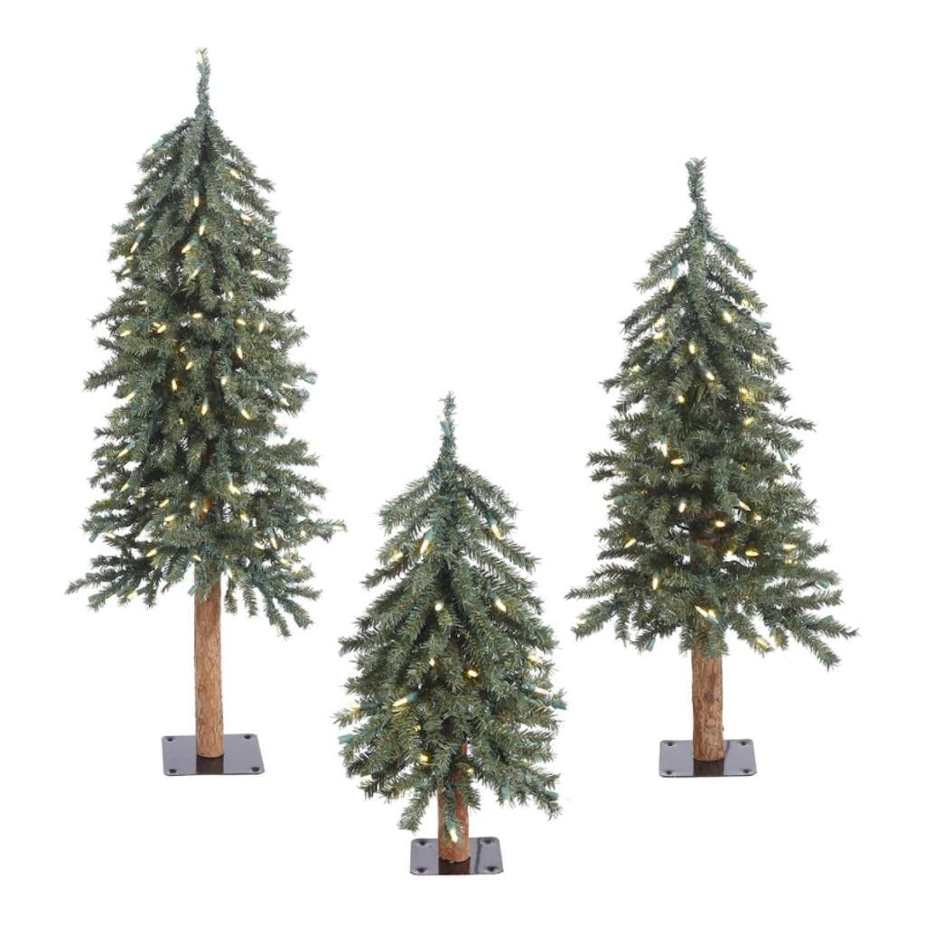 Vickerman Pre-Lit Artificial Christmas Tree (Set Of 3) (427736) 1 Vickerman Pre-Lit Artificial Christmas Tree (Set Of 3) (427736)