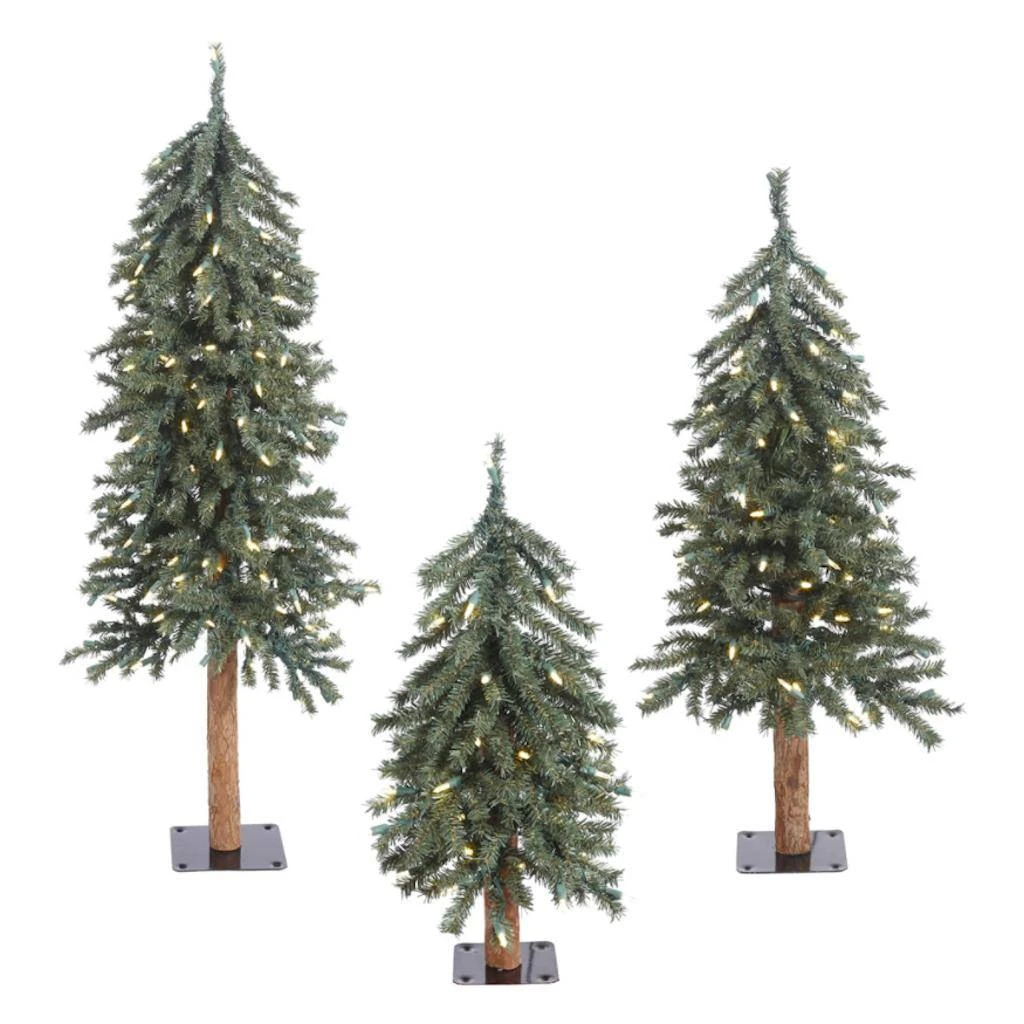 Vickerman Pre-Lit Artificial Christmas Tree (Set Of 3) (427743) 1 Vickerman Pre-Lit Artificial Christmas Tree (Set Of 3) (427743)